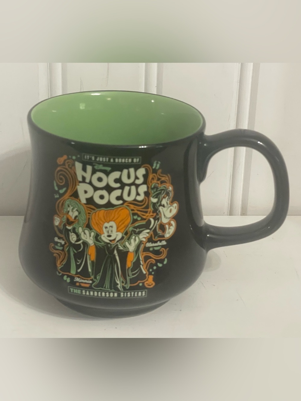 Disney Hocus Pocus Sanderson Sisters Cauldron Sculpted Ceramic Mug Halloween